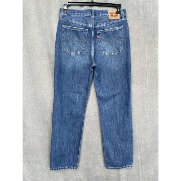 Levi’s Low Pro Straight Women’s Distressed Blue Jeans Size 29 - Picture 3 of 15